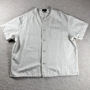 RTA Road To Awe Spell Out Baseball Shirt Beige Men’s Size XL